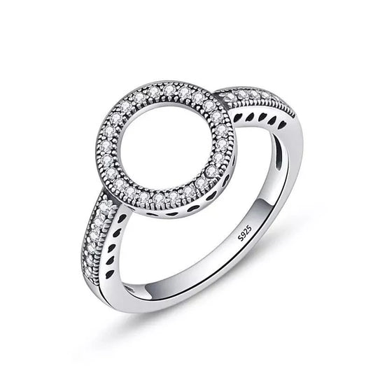 Genuine 925 Sterling Silver Forever r Rings for Women Jewelry