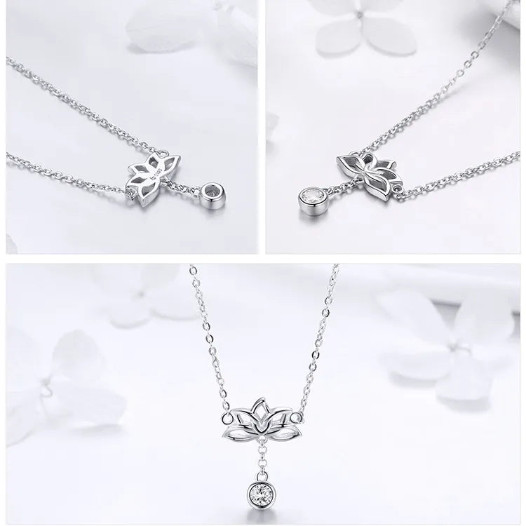 Lotus Necklaces for Women Jewelry