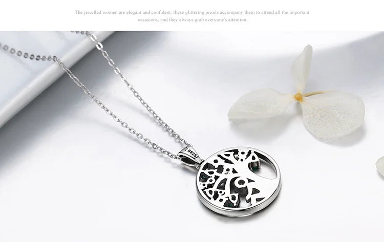Anwar  Necklace for Women, 14K Gold Plated Lucky Tree Pendant Necklaces