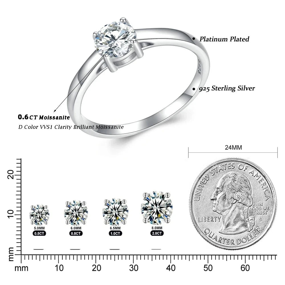 Eviana Ring Moissanite Diamond