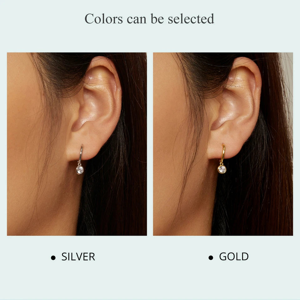 Malenya Earrings for Women, 14K Gold Plated Statement Basic Jewelry 2 Colors