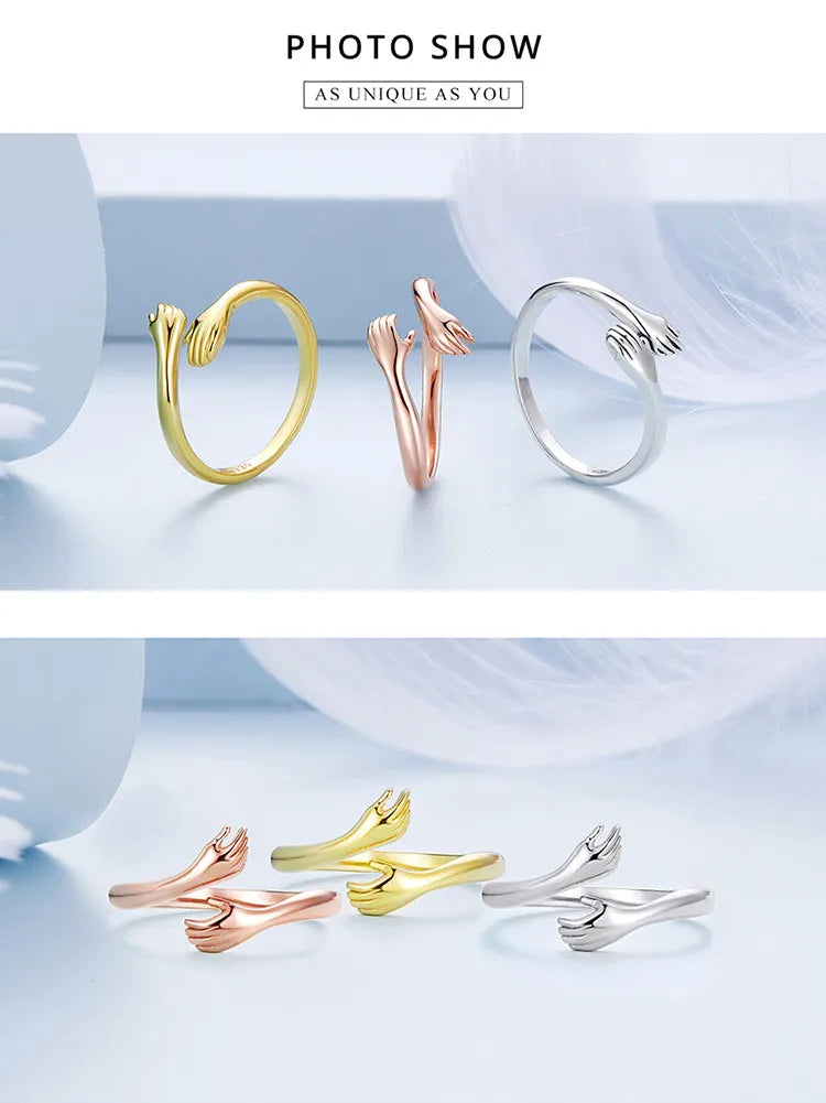 Love Hand Adjustable Ring for Women Ring 3 Colors