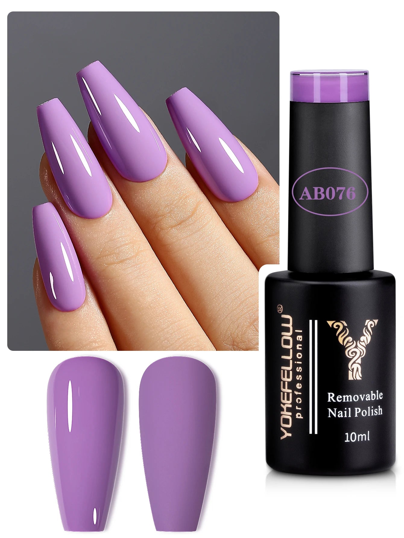 Alexandria 10ML AB076 Autumn Winter UV Nail Gel Polish Dark Purple