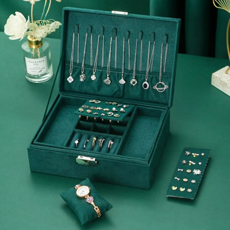 Double Storage Box Luxury  Jewelry