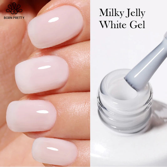 Milky White Gel Nail Polish Jelly