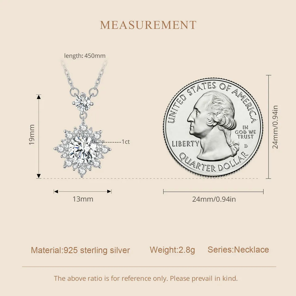 Hida Necklace for Women,  Diamond 925 Sterling Silver